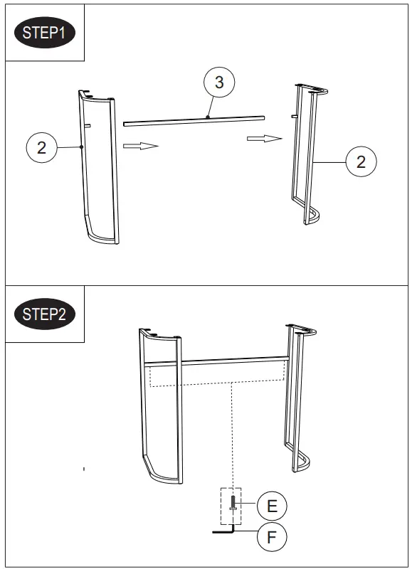thdstatic Vanity Table Drawer and Metal Legs Bedroom - fig2