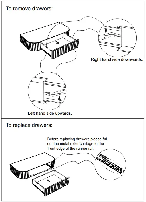 thdstatic Vanity Table Drawer and Metal Legs Bedroom - fig5