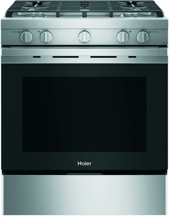 Haier 30″ Smart Slide-In Gas Range
