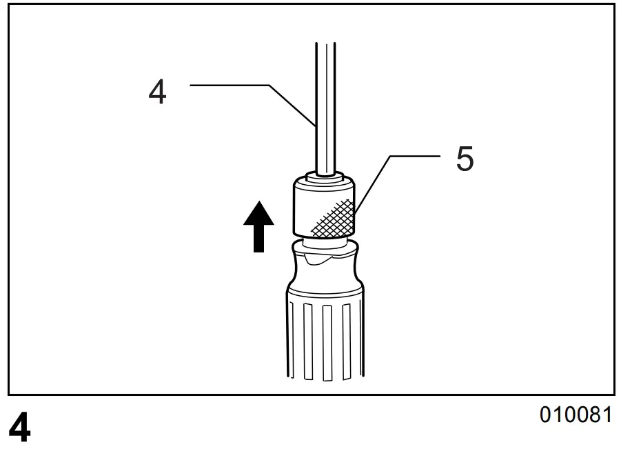 Installing or removing bit