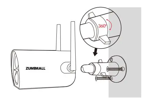 ZUMIMALL GX1K Wireless WiFi Outdoor Security Battery Powered Camera fig 9