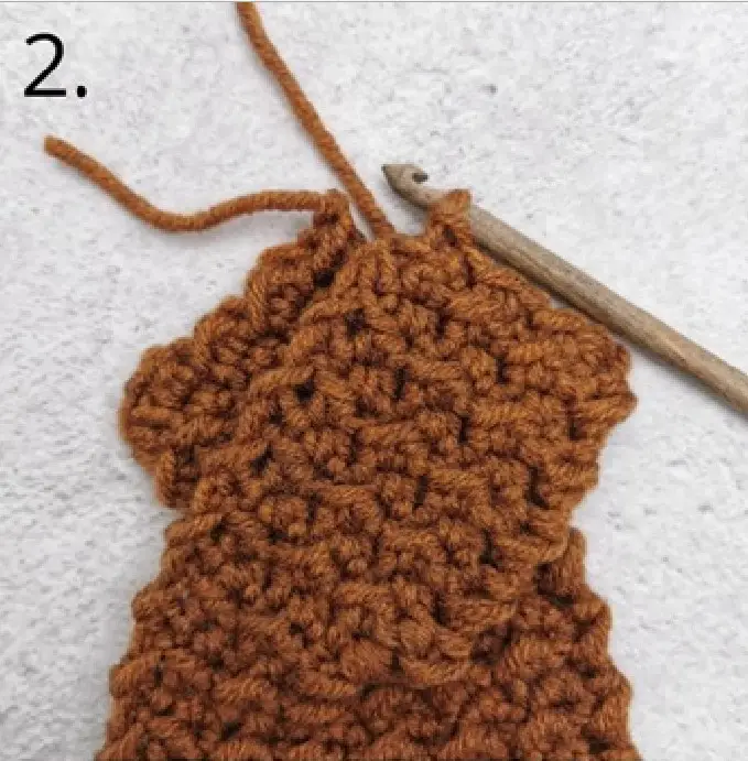 LION BRAND Twisted Headband M20297 WS - Cross part