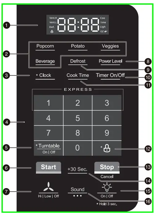 Midea EM044K6BC-P3 Over the Range Microwave-2