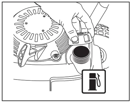DEWALT DXPW3123 3100 PSI Honda Cold Water Gas Pressure Washer - Add gasoline