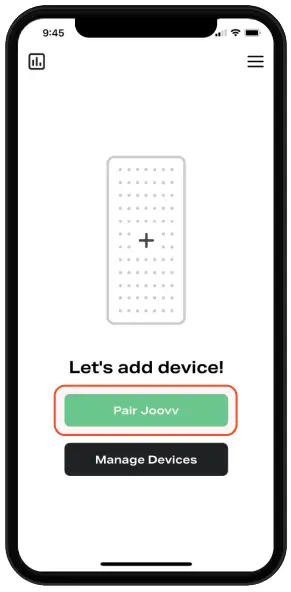 JOOVV Mobile App - Pair Your Device 1
