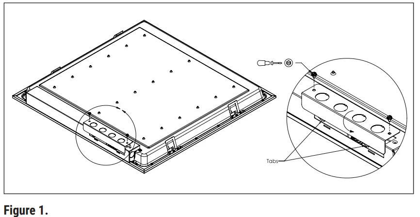 COOPER Metalux Visually Dynamic 3D LED Panel - Fig