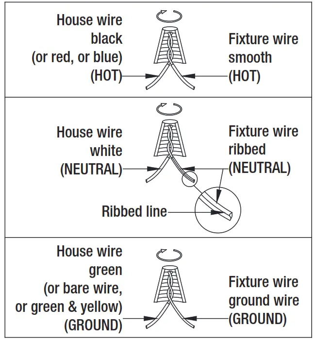 HAMPTON BAY HDP00705WW Adelaide 4 Light Wood Bead Chandelier - Fixture wire