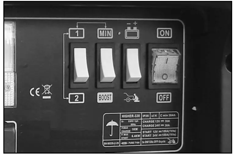 Clarke WBC180 Battery Charger Starter fig 5