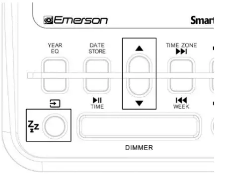 Emerson Radio ER100120, 10W Wireless Fast Charging Smartset Alarm Clock Radio 20