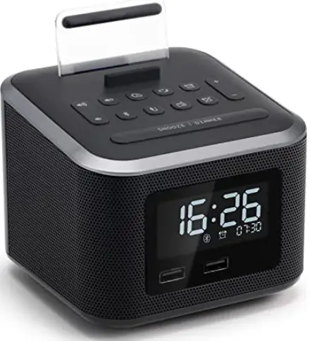 Emerson Radio ER100120, 10W Wireless Fast Charging Smartset Alarm Clock Radio - Copy