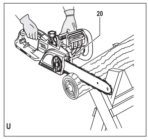 BLACK DECKER GKC1825L20 25cm Cordless Chainsaw-fig14
