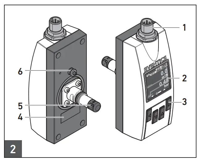 AVENTICS AF2 Flow Rate Sensor Diagram 10