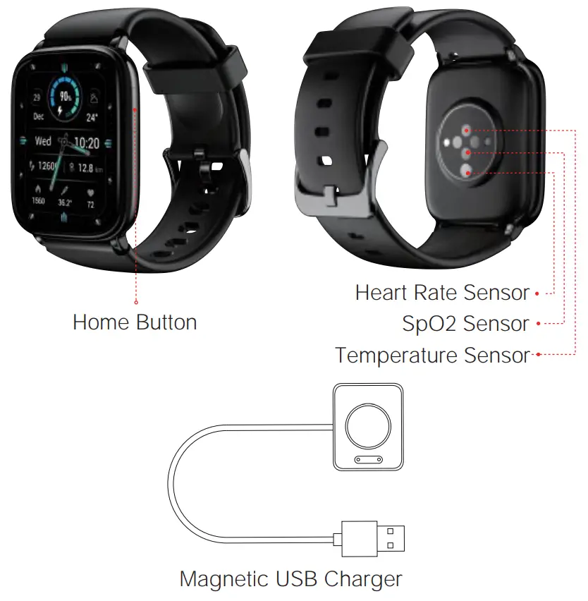 OEM 2166 Waterproof Smart Watch - FIG 2