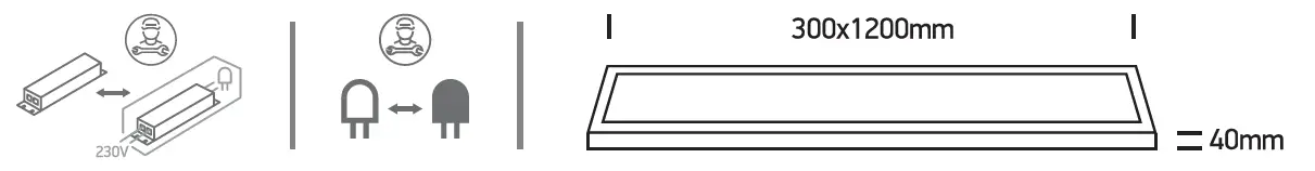 oneLIGHT 62140RE 40W-LED-Aluminum-Panel-Range-Ceiling-Lamp-FIG- (2)