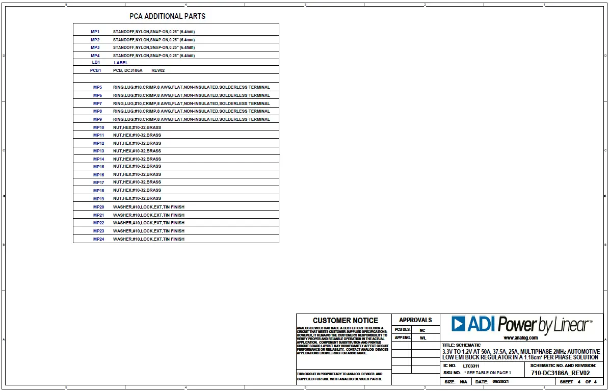 ANALOG DEVICES LTC3311 25A Multiphase 2MHz Automotive Low EMI Buck Regulator-11