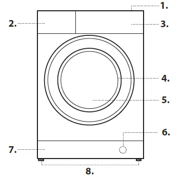Whirlpool NSWF945CBSUKN Freestanding Washing Machine fig 3