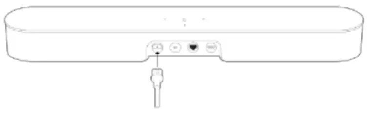 SONOS Beam Gen 2 Smart TV Soundbar - Connect the cables