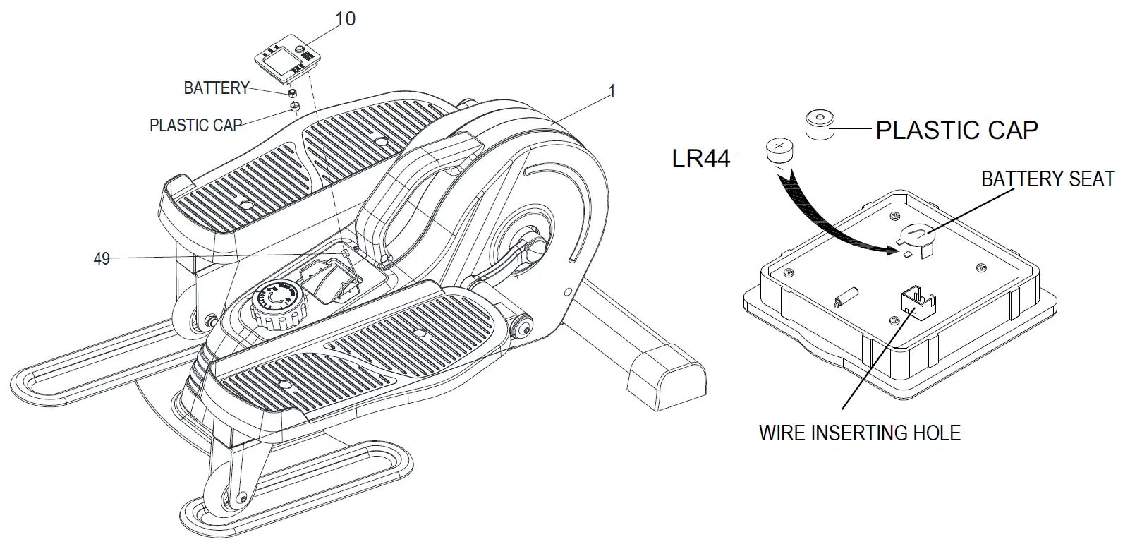 SUNNY HEALTH FITNESS SF-E3908 Portable Standing Mini Elliptical Trainer 6
