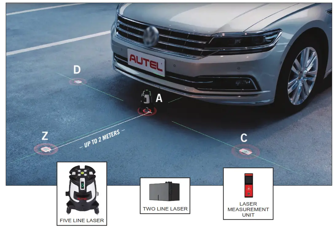 ADAS MA600 Portable Calibrations- e frame placement