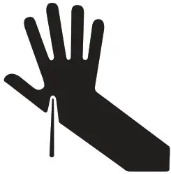 FISHER PAYKEL CG365DW 5 Sealed Burners 36 Inch Gas Cooktop - Cut Hazard Icon