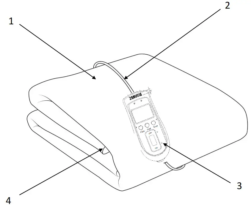 ZANUSSI ZESB7001 Electric Blankets - fig1