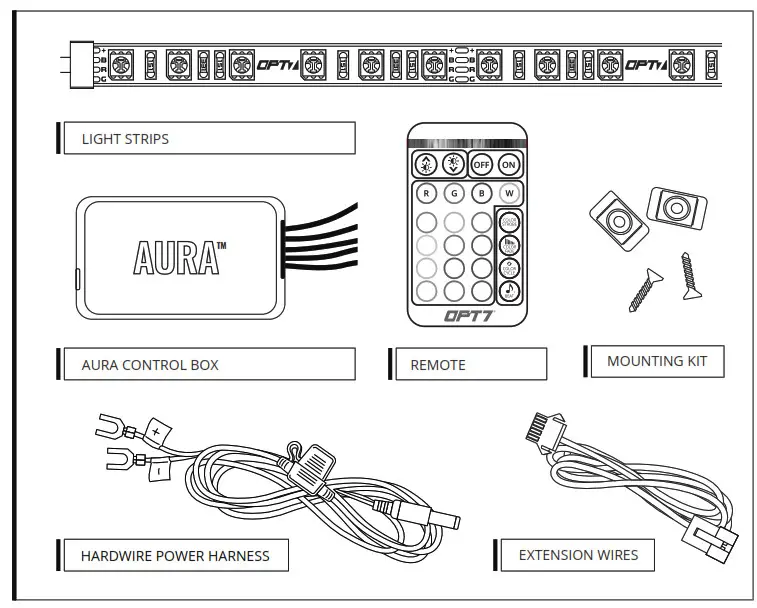 AURA DRL Halo RGB Dodge Challenger - 1