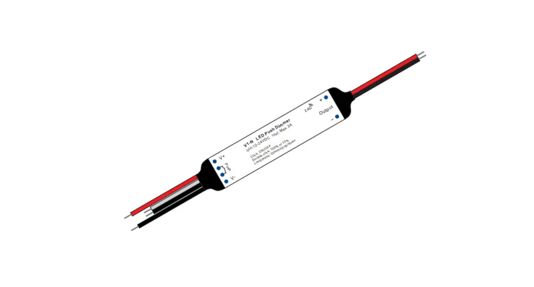 Skydance V1-n Mini Size Rf2.4g Wireless 75w Push-dim Led Controller User Manual