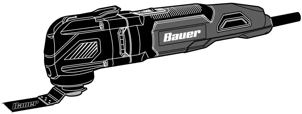 Bauer 59163 Variable Speed Oscillating Multi-Tool