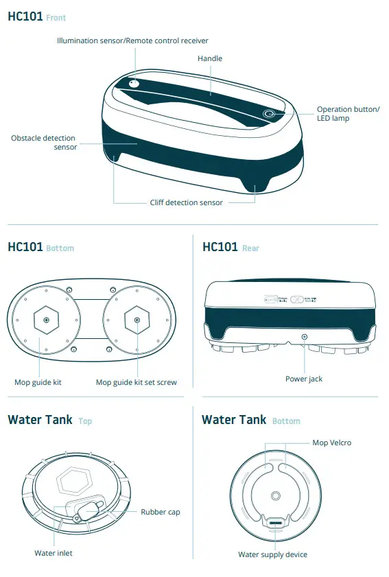 Nordval HC101 Robot Mop - WHAT’S IN THE BOX 1