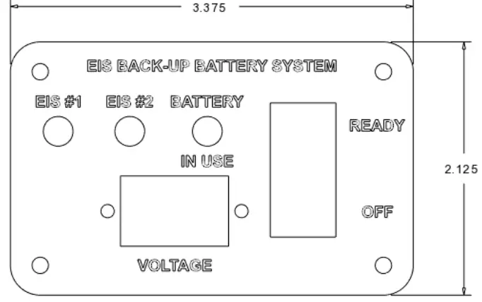 electroair EA-26000 EIS Back Up Battery System Panel - fig 2