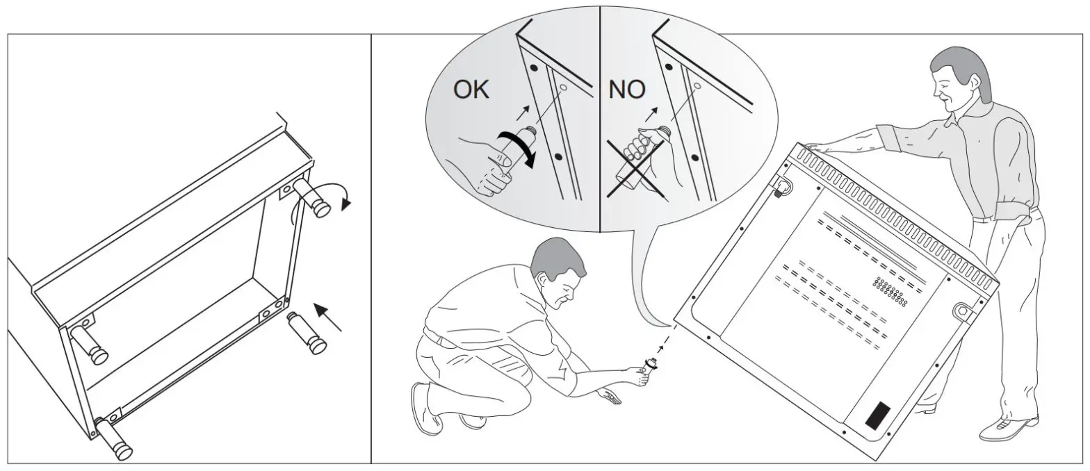 HOOVER Range Cooker HPF 90X - GAS CONNECTING