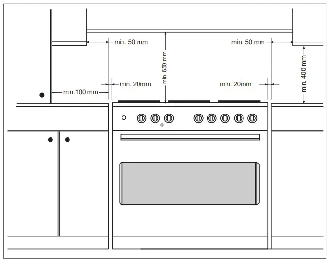 HOOVER Range Cooker HPF 90X - INSTALLATION