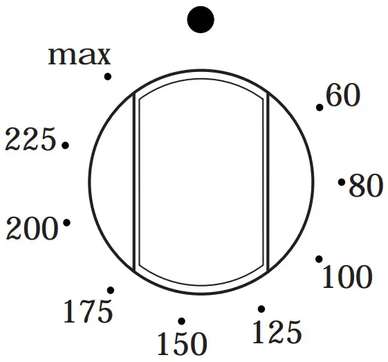 HOOVER Range Cooker HPF 90X - Oven thermostat knob