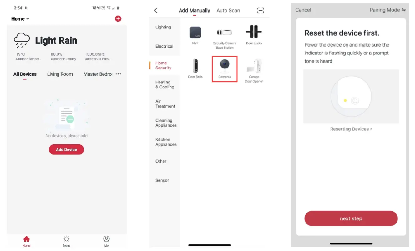 kogan KADCFLDCAMA Smarterhome Outdoor Floodlight -- Add device through network