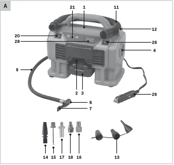 VONROC-CR503DC-Cordless-Compressor-FIG-1