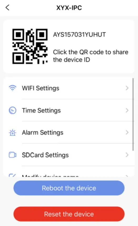 Camera Setting Instructions