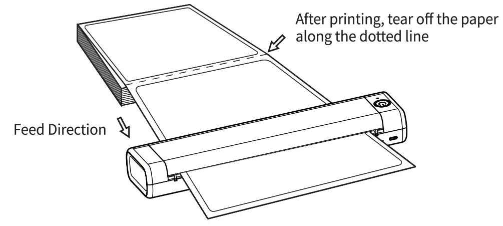 Phomemo M08F Portable Thermal Printer - freed driction