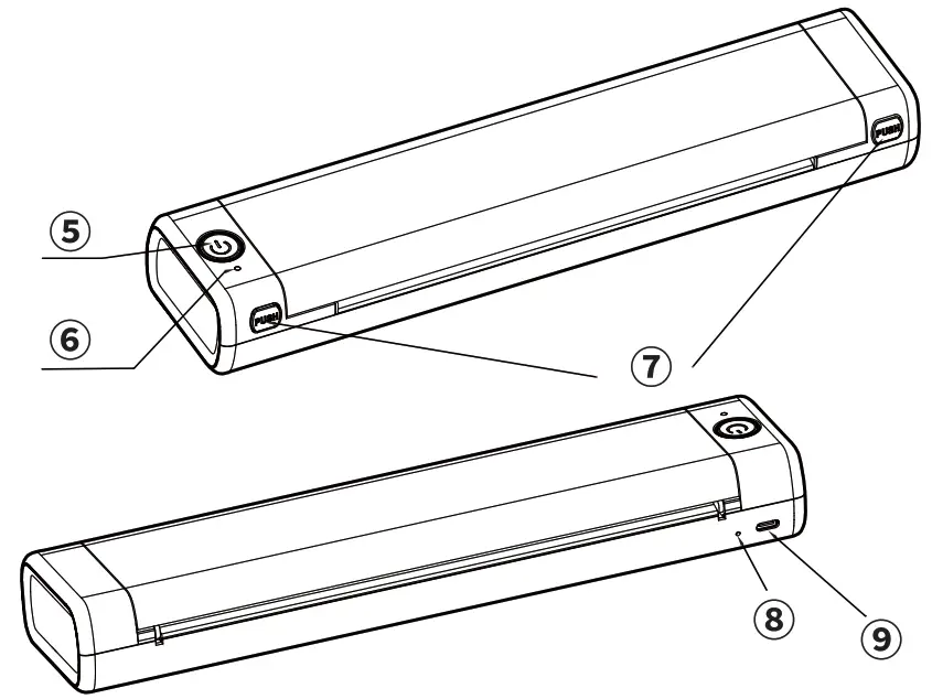 Phomemo M08F Portable Thermal Printer - part list2