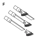 F. Duster Crevice Tool