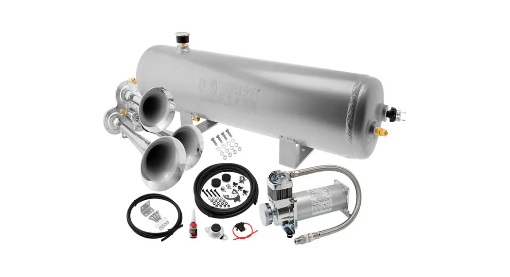 Vixen Vxo8330apro/3114c Train Horn Kit For Trucks Car Semi Complete Onboard System Installation Guide