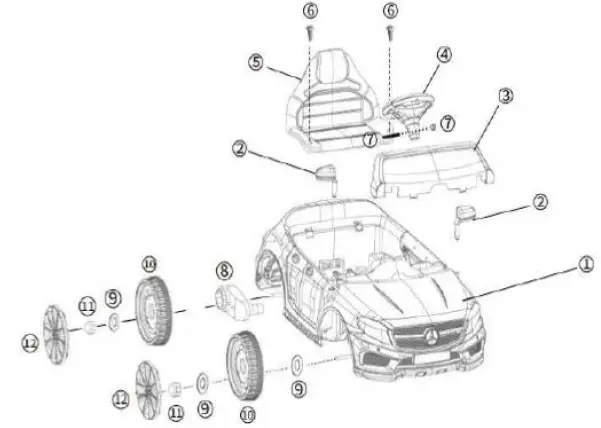 INFANS TQ10055BK 12V Electric Kids Ride On Car 03