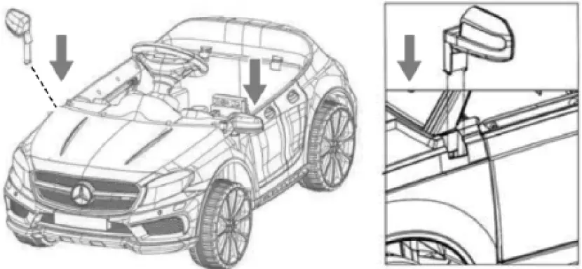 INFANS TQ10055BK 12V Electric Kids Ride On Car 08
