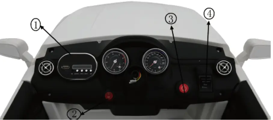 INFANS TQ10055BK 12V Electric Kids Ride On Car 14