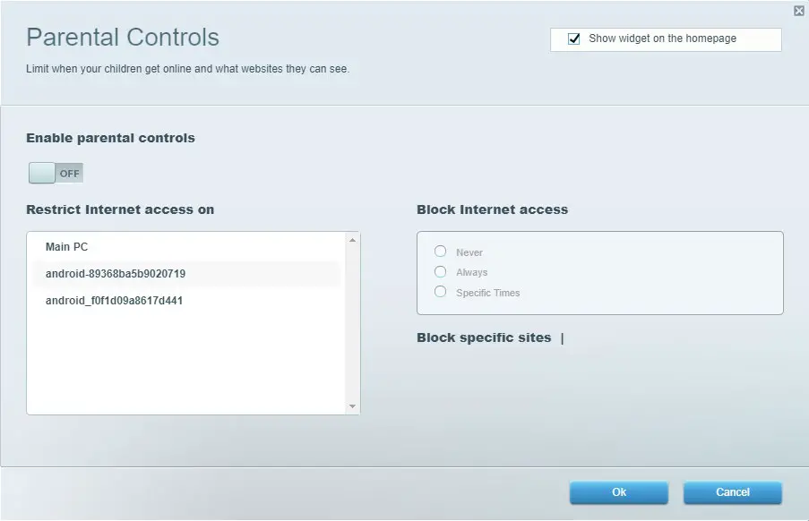 LINKSYS EA7500 AC1900 Max Stream Wifi Router -Parental Controls