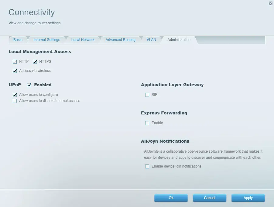 LINKSYS EA7500 AC1900 Max Stream Wifi Router - logging in