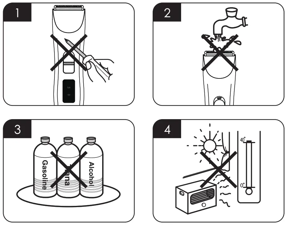 PATPET 710 Dog Grooming Clipper --- Caution