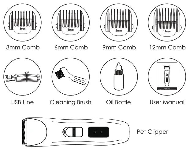 PATPET 710 Dog Grooming Clipper - pAKEG