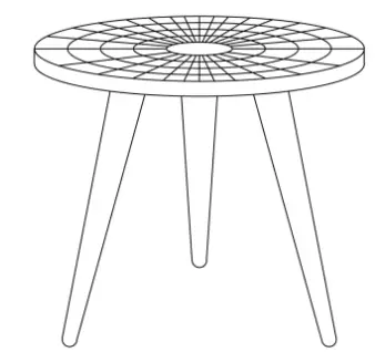 MATT BLATT MBSORENBSTA Soren Bone Inlay Side Table (Black and White) - ASSEMBLY4