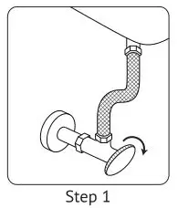 LUXE Bidet Neo 185 - Step 1