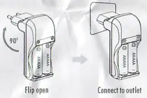 Camelion BC1001A Travel Charger - Howto Use 2